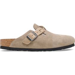 Birkenstock Boston Braided Suede Leather - Taupe