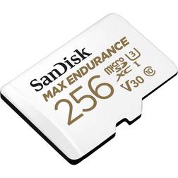 SanDisk Max Endurance microSDXC Class 10 UHS-I U3 V30 100/40MB/s 256GB +SD adapter