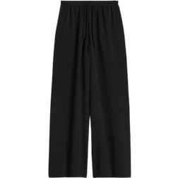 H&M Wide Pull On Trousers - Black