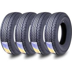 Grand Ride Set 4 Fee Country Trailer Tires ST225/75 R15 117F 10 Ply