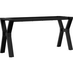 vidaXL Y-Frame Black Soffbord 30x90cm