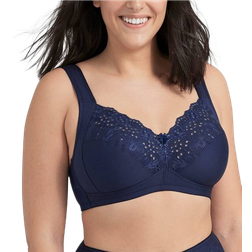 Nike Embroidery Nouveau Bra - Dark Blue