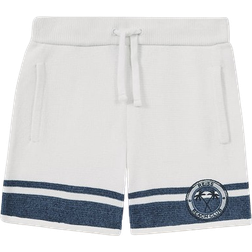 Reiss Kid's Catch Velour Beach Club Shorts - Optic White/Air