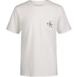 Calvin Klein Boy's Monogram Logo Pocket T-shirt - White