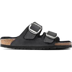 Birkenstock Arizona Big Buckle Shearling Natural Leather Oiled - Black