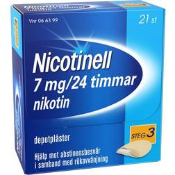 7 Mg/24 Timmar Nikotin Depotplåster