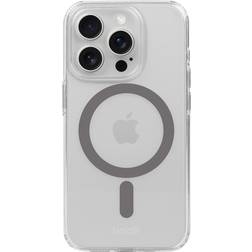 Holdit iPhone 15 Pro Max MagSafe Deksel Transparent Space Grey