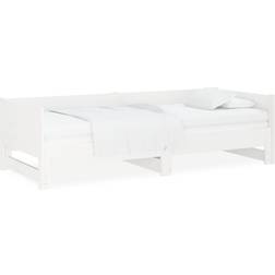 vidaXL 820258 White Sofa 204cm 2 personers