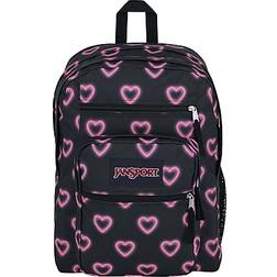 Jansport Big Student Backpack - Happy Heart Black