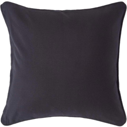 Homescapes Cotton Plain Cushion Cover Black (60x60cm)