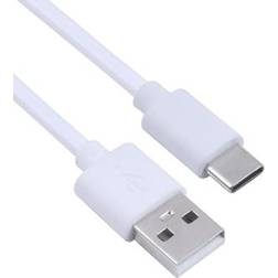 MTP Products USB til USB-C Opladerkabel til iPhone 15 Plus Max Hvid