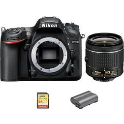 Nikon D7200 AF-P DX 18-55mm 64GB SD card EN-EL15B Battery