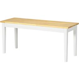 Homcom Varnished Natural Siddebænk 102x45cm