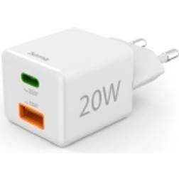Hama 00201991 Ladegerät für Mobilgeräte Kopfhörer Powerbank Smartphone Tablet Weiß AC Schnellladung Drinnen 00201991