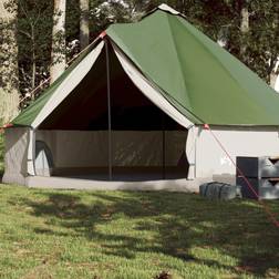 vidaXL Familjetält tipi 8 personer grön vattentätt
