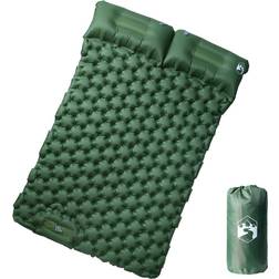 vidaXL Matelas De Camping Autogonflant Avec Oreillers 2 Personnes