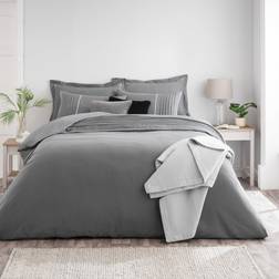 Dunelm Ryleigh Charcoal Duvet Cover Grey (230x220cm)