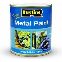 Rustins MPBK250 Quick Dry Metal Paint Black 0.25L