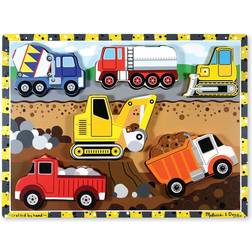 Melissa & Doug Construction Chunky Puzzle 6 Pieces