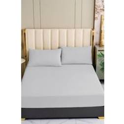 Ezysleep Egyptian Cotton Fitted Bed Sheet Silver