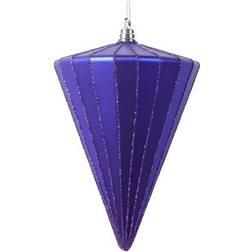 Drop Ship Baskets Matte Cone Purple Christmas Tree Ornament 15.2cm