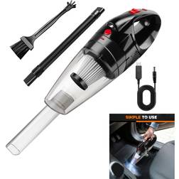 YouseaHome USB Car Vacuum Black
