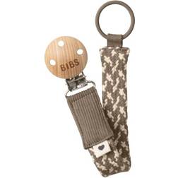 Bibs Braid Pacifier Dark Oak/Vanilla