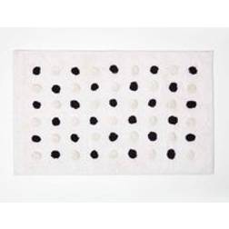 Homescapes Cotton Bath Mat Polka Dot