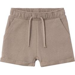 Lil'Atelier Kid's Regular Fit Sweatshorts - Mocha Meringue