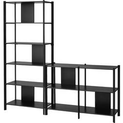 IKEA JÄTTESTA Black Hyllsystem 200x195cm
