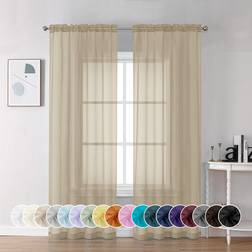 Chyhomenyc Chyhomenyc Taupe Sheer42x84"
