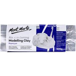 Mont Marte Air Hardening Modeling Clay White 500g