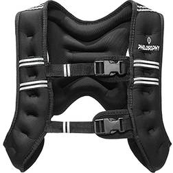 Philosophy Gym Weighted Workout Vest 6 LB, Strength Training Fitness Body Weight Vest