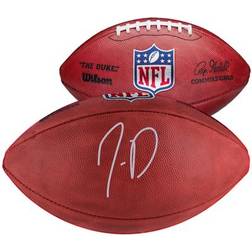 Fanatics Authentic Jayden Daniels Washington Commanders Autographed 2024 NFL Draft First Round Pick Wilson Duke Full Color Football