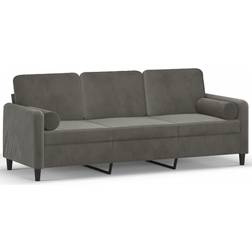 vidaXL 3153102 Dark Gray Sofa 198.1cm 3-Sitzer