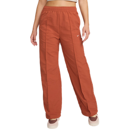 Nike Women's Sportswear Everything Wovens Mid-Rise Open-Hem Pants - Burnt Sunrise/Sail