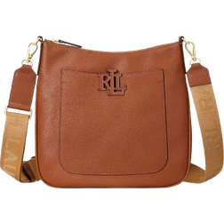 Lauren Ralph Lauren Pebbled Large Cameryn Crossbody - Tan