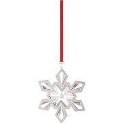 Georg Jensen Baumanhänger CC Mit Zwei Bändern - Holiday Ornament 2024 Flocon De Neige, Palladium