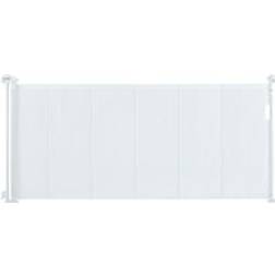 VEVOR Retractable Baby Gate, 34.2' Tall Mesh Baby Gate, Extends up to 76.8' Wide Retractable Gate for Kids or Pets, Retractable Dog Gates for Indoor