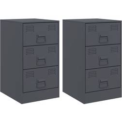 vidaXL 841780 Anthracite Grey Sängbord 39x34.5cm