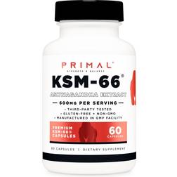 Primal KSM-66 Ashwaganda Extract 600 mg 60 pcs