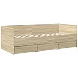 vidaXL Daybed with Drawers with Drawers 90x190 cm