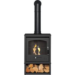 Belfry Heating Addington 44cm W Bio Ethanol Stove black 124.5 H x 44.0 W x 31.0 D cm