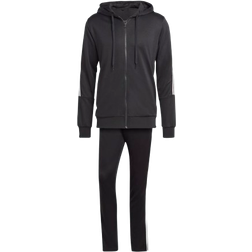 adidas 3-Stripes Track Suit - Black/White