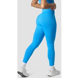 ICANIWILL Ribbed Define Seamless Tights, Azure Blue