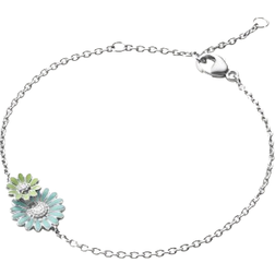 Georg Jensen Daisy Bracelet - Silver/Blue/Green