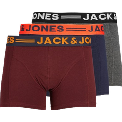 Jack & Jones Trunks 3-pack - Red/Burgundy