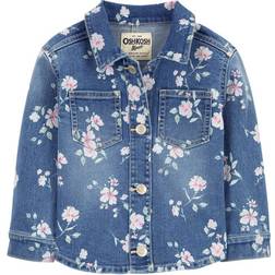 Carter's Baby's Floral Print Denim Jacket - Medium Wash