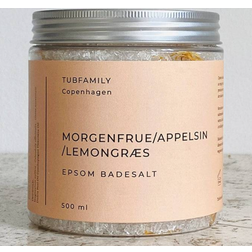 Tubfamily Luksus epsom badesalt - Morgenfrue, Appelsin, Lemongræs 250g