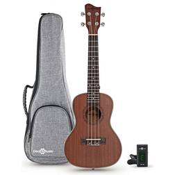 Gear4music Sapele Concert Ukulele Pack by Gear4music